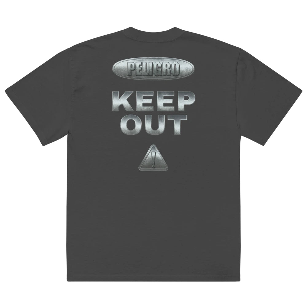"Keep Out" Oversized Faded T-Shirt